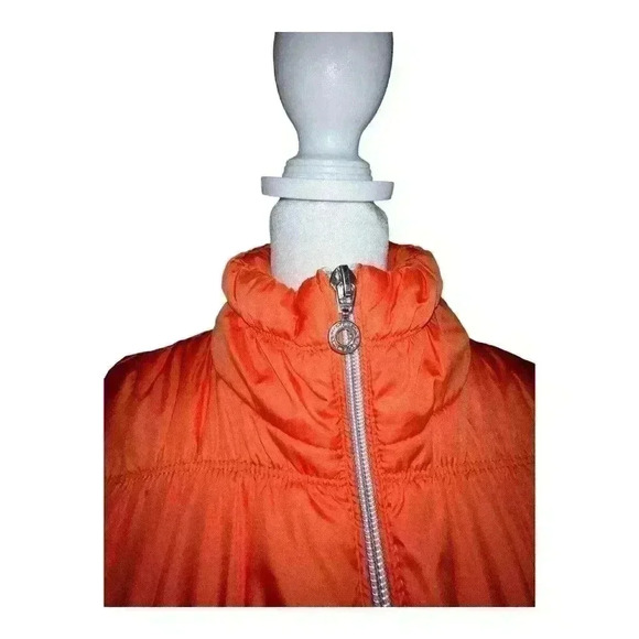 Andrew Marc Marc New York Puffer Vest Women's large orange Quilted Jacket - Picture 8 of 11
